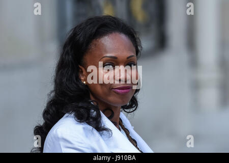 Paris, France. 31st May, 2017. Julien Mattia / Le Pictorium -  French council of ministers -  31/05/2017  -  France / Ile-de-France (region) / Paris  -  Laura Flessel at the exit of the french Council of Ministers of Wednesday 31 May 2017 Credit: LE PICTORIUM/Alamy Live News Stock Photo