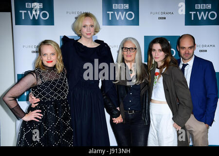 Elisabeth Moss, Gwendoline Christie, Director Jane Campion, Alice Englert and David Dencik attending the Top of The Lake: China Girl Photocall at BFI Southbank in London. Stock Photo