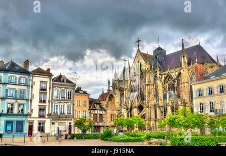 Gothic Basilica Saint Urbain of Troyes in France Stock Photo