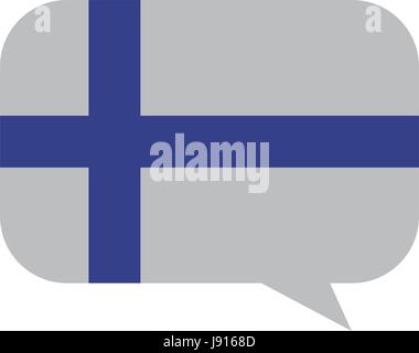 Finland flag emblem Stock Vector