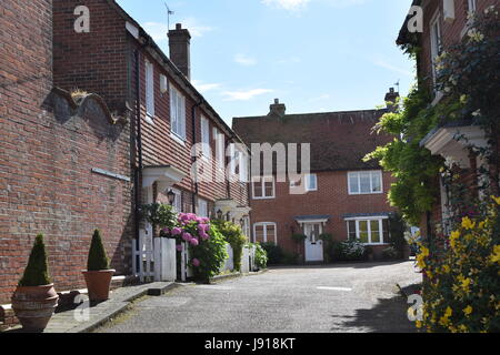 Rye Castle, Church and Camber Sands Stock Photo