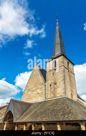 Saint Etienne church in Cheverny near the castle. France Stock Photo