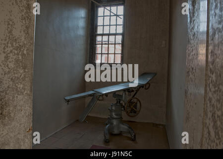 Permission visit to the unused section of Saint Cadoc's Hospital, Caerleon, on the northern outskirts of Newport, South Wales, UK Stock Photo