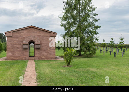 German cemetery near Romagne-sous-Faucon for First World War One soldiers who died at Battle of Verdun Stock Photo