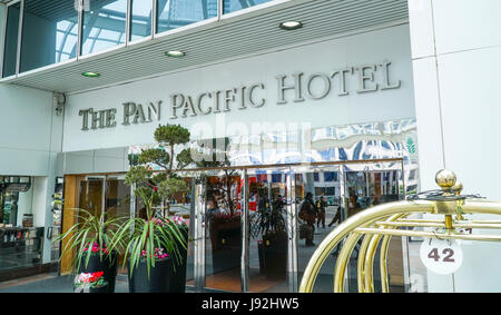 The Pan Pacific Hotel in Vancouver -  CANADA Stock Photo