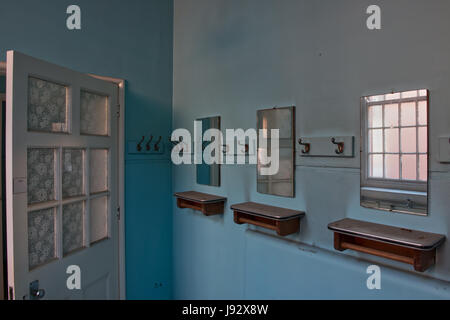 Permission visit to the unused section of Saint Cadoc's Hospital, Caerleon, on the northern outskirts of Newport, South Wales, UK Stock Photo