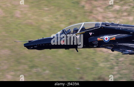 RAF Hawk flying low level in the Mach Loop