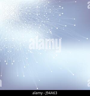 Molecule and communication background of neurons and nervous system. Graphic background molecules atom dna. Geometric abstract with connected line and dots. Big data composition. Vector illustration. Stock Vector
