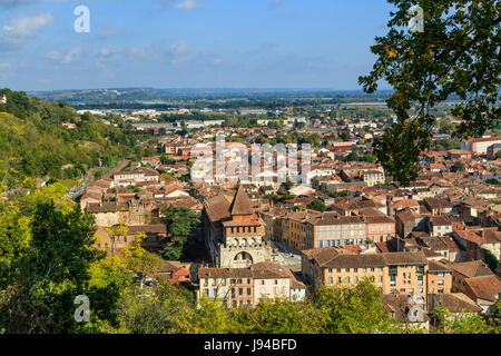 France, Tarn et Garonne, Moissac, general view from the Calvary Site Stock Photo