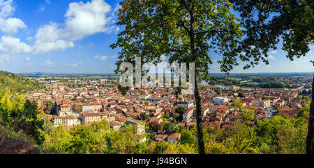 France, Tarn et Garonne, Moissac, general view from the Calvary Site Stock Photo