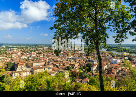 France, Tarn et Garonne, Moissac, general view from the Calvary Site Stock Photo