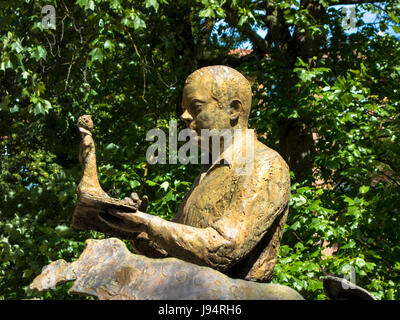 Statue of Antoine de Saint-Exupery, Jardin Royal, Toulouse Stock Photo