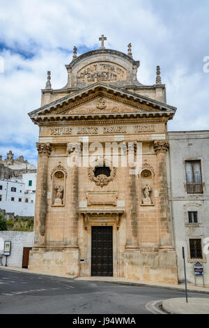 Catholic church in Ostuni, Puglia, Italy Stock Photo