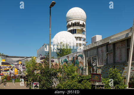 BERLIN, 27TH MAY: Former NSA US listening station on the top of the hill 'Teufelsberg' in Berlin on May 27th, 2017. Stock Photo