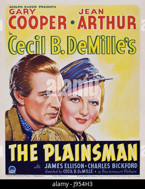 THE PLAINSMAN 1936 Paramount Pictures film with Jean Arthur and Gary Cooper Stock Photo