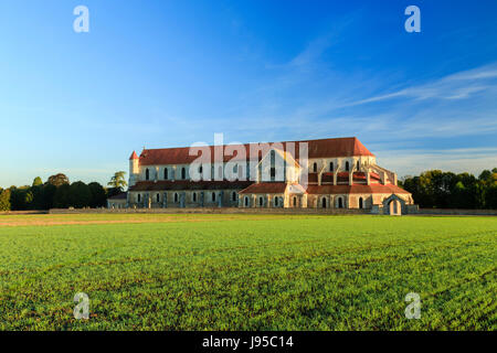 France, Yonne, Pontigny, Cistercian abbey of Pontigny, the church Stock Photo