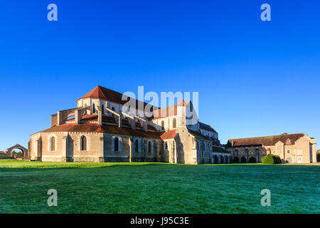 France, Yonne, Pontigny, Cistercian abbey of Pontigny, the church Stock Photo