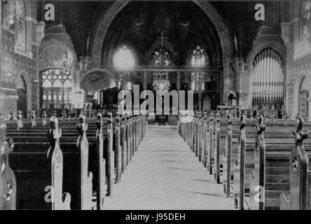 Packer Memorial Church interior view 1896 Stock Photo