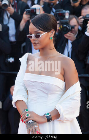 CANNES, FRANCE - MAY 19: Rihanna attends the 'Okja' screening during the 70th annual Cannes Film Festival at Palais des Festivals on May 19, 2017 in Cannes, France. Laurent Koffel/Alamy Live News Stock Photo