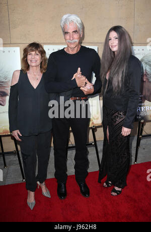 Hollywood, California, USA. 05th June, 2017. Katharine Ross, Sam Elliott, Cleo Cole Elliott, at Premiere Of The Orchard's 'The Hero' at The Egyptian Theatre, California on June 05, 2017. Credit: MediaPunch Inc/Alamy Live News Stock Photo