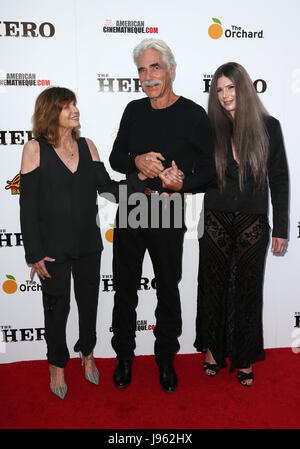 Hollywood, California, USA. 05th June, 2017. Katharine Ross, Sam Elliott, Cleo Cole Elliott, at Premiere Of The Orchard's 'The Hero' at The Egyptian Theatre, California on June 05, 2017. Credit: MediaPunch Inc/Alamy Live News Stock Photo