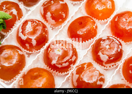 Borough Market London stylish upmarket food candied fruit crystallized fruit glacé fruit citrus clementine