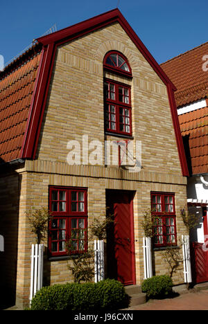 house in holm in schleswig Stock Photo