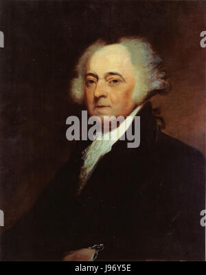 US Navy 031029 N 6236G 001 A painting of President John Adams (1735 1826), 2nd president of the United States, by Asher B. Durand (1767 1845) Stock Photo