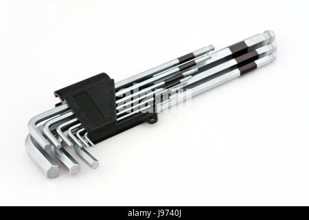 a set of allen mapped on a white background Stock Photo