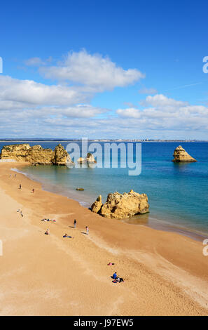 Dona Ana beach (Praia Dona Ana). Algarve, Portugal Stock Photo