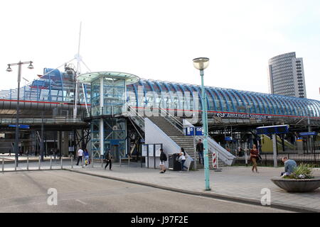 Large Sloterdijk Train Station, Amsterdam, Netherlands. Stock Photo