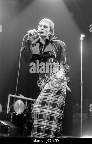 Steve Harley and Cockney Rebel at the Hammersmith Odeon in 1976. Stock Photo