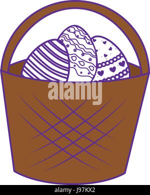 Eggs easter day Stock Vector