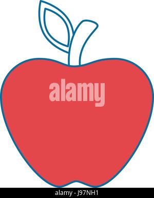 Delicious apple fruit Stock Vector