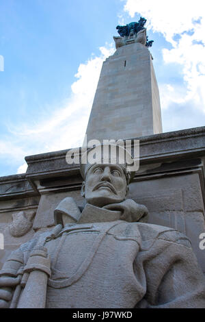 Portsmouth Naval Memorial or Southsea Naval Memorial. Designed by Sir Robert Lorimer with sculpture by Henry Poole. Unveiled on 15 October 1924. Maint Stock Photo