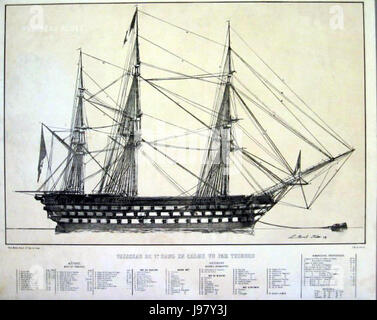 The Vaisseau 1er rang Morel Fatio 21 refers to a French first-rate ship ...