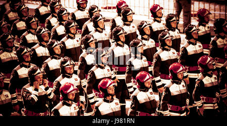 Military parade for the Anniversary of the Italian Republic, Foro Imperiali, Rome, Italy Stock Photo