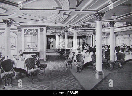 [First class dining saloon, Lusitania] Stock Photo - Alamy