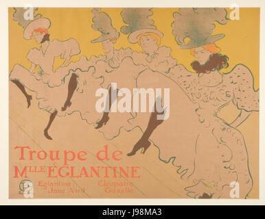 Henri de Toulouse-Lautrec - troupe de mlle elegantine affiche 1896
