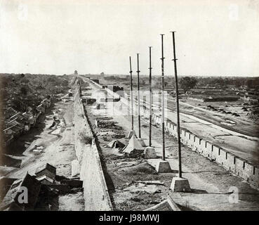 Top of the Wall from Anting Gate, Peking Stock Photo