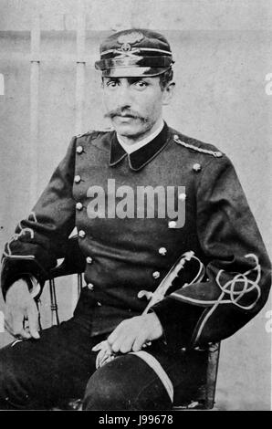 Robert William Wilcox sitting in police station Stock Photo