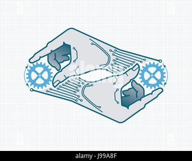 Self-Replication Stock Vector