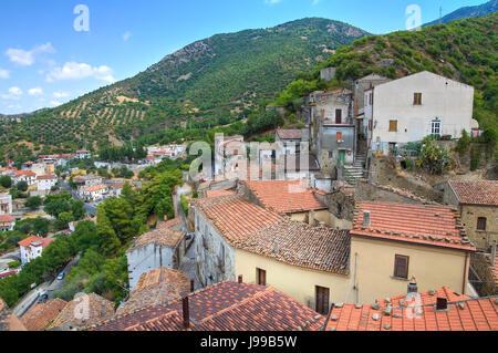 Panoramic view of Valsinni. Basilicata. Italy. Stock Photo