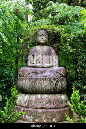 Statue of Buddha at Ryoan-ji temple in Kyoto Japan Stock Photo