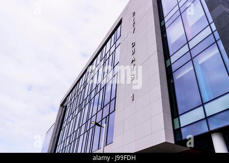 City Quays 1 office building, Belfast, Northern Ireland Stock Photo