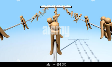 fixed, hung, hanging, hang up, online, line, washing line, clothes line, Stock Photo