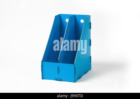 office folders isolated on white background Stock Photo