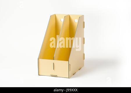office folders isolated on white background Stock Photo
