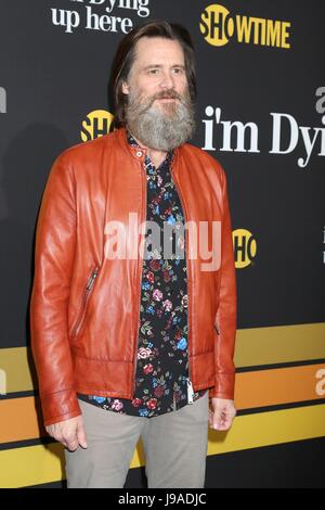 Jim Carrey at arrivals for Showtime's I'M DYING UP HERE Premiere, DGA Theater, Los Angeles, CA May 31, 2017. Photo By: Priscilla Grant/Everett Collection Stock Photo