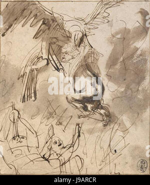 Rembrandt The Abduction of Ganymede Stock Photo